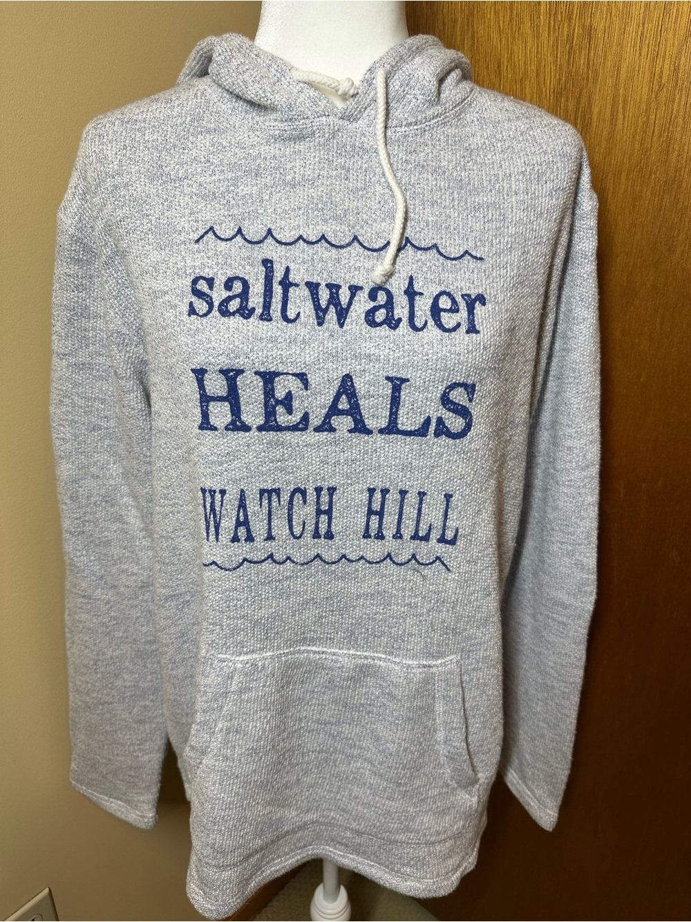 Saltwater Heals Knit Beach Hoodie Sweater Large Taylor Swift Vibes⁠ Soft Cozy